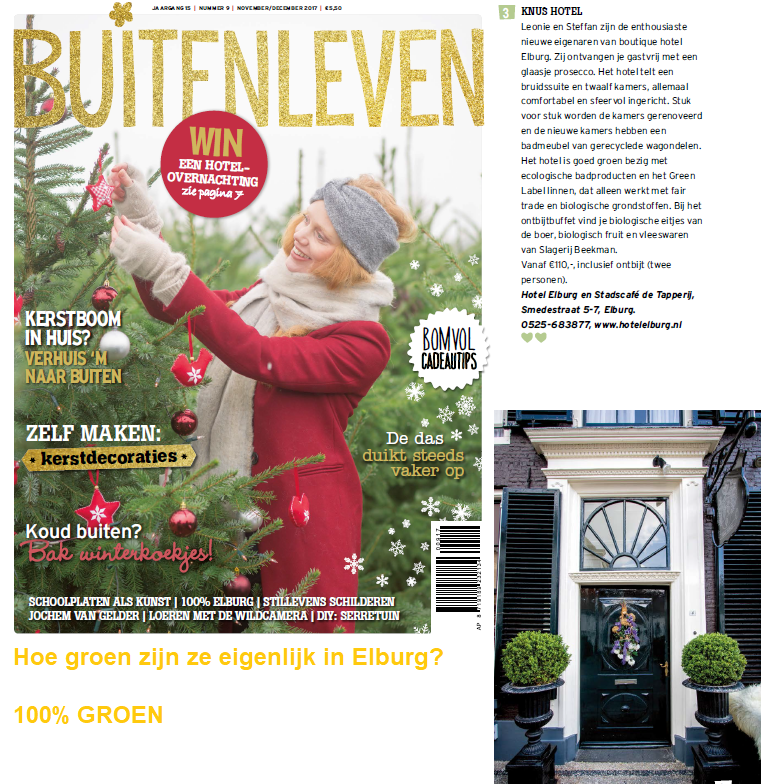 Magazine Buitenleven 2017 artikel hotel elburg